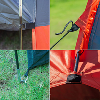 Tente de toit de voiture, tente yourte double couche quatre saisons, 2000-3000 mm, imperméable, résistante au soleil et à la pluie, style tunnel, pour camping arrière