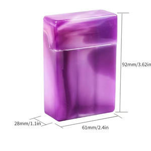 Boîte à cigarettes en plastique Portable étanche à l'humidité Accessoires pour fumeurs boîte à cigarettes en plastique acrylique personnalisé cigarette en gros - Product Image 5