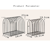 D5132 Porte-journaux en fil métallique en forme d'arche décoratif, directement de l'usine, support pour casquettes, présentoir