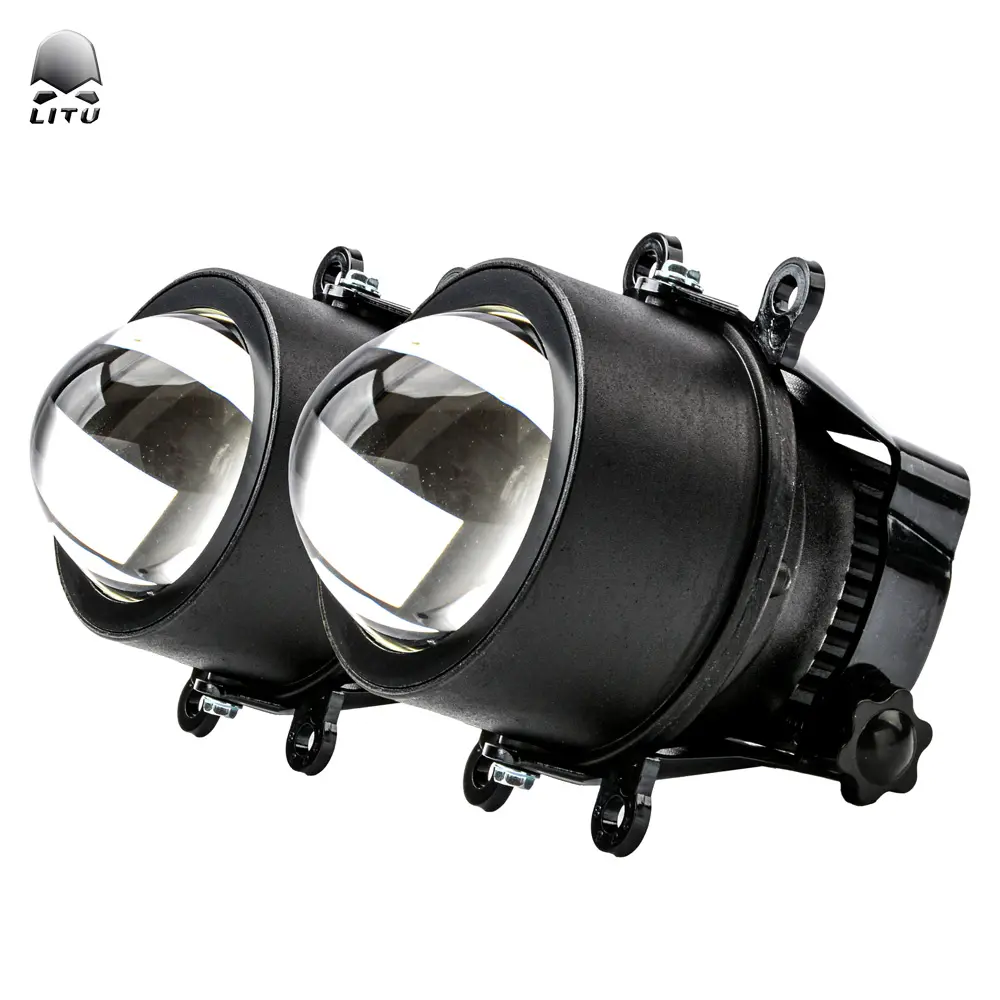 3inch Auto Bi-led Projector Lens Headlights Built in Fan Cooling Led fog light Auto Lighting System
