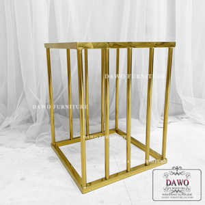 Mesa de pastel de acero inoxidable moderna <span class=keywords><strong>2023</strong></span> con escaparate nuevo diseño para eventos de boda y fiesta para decoraciones de banquetes y bares - Product Image 6