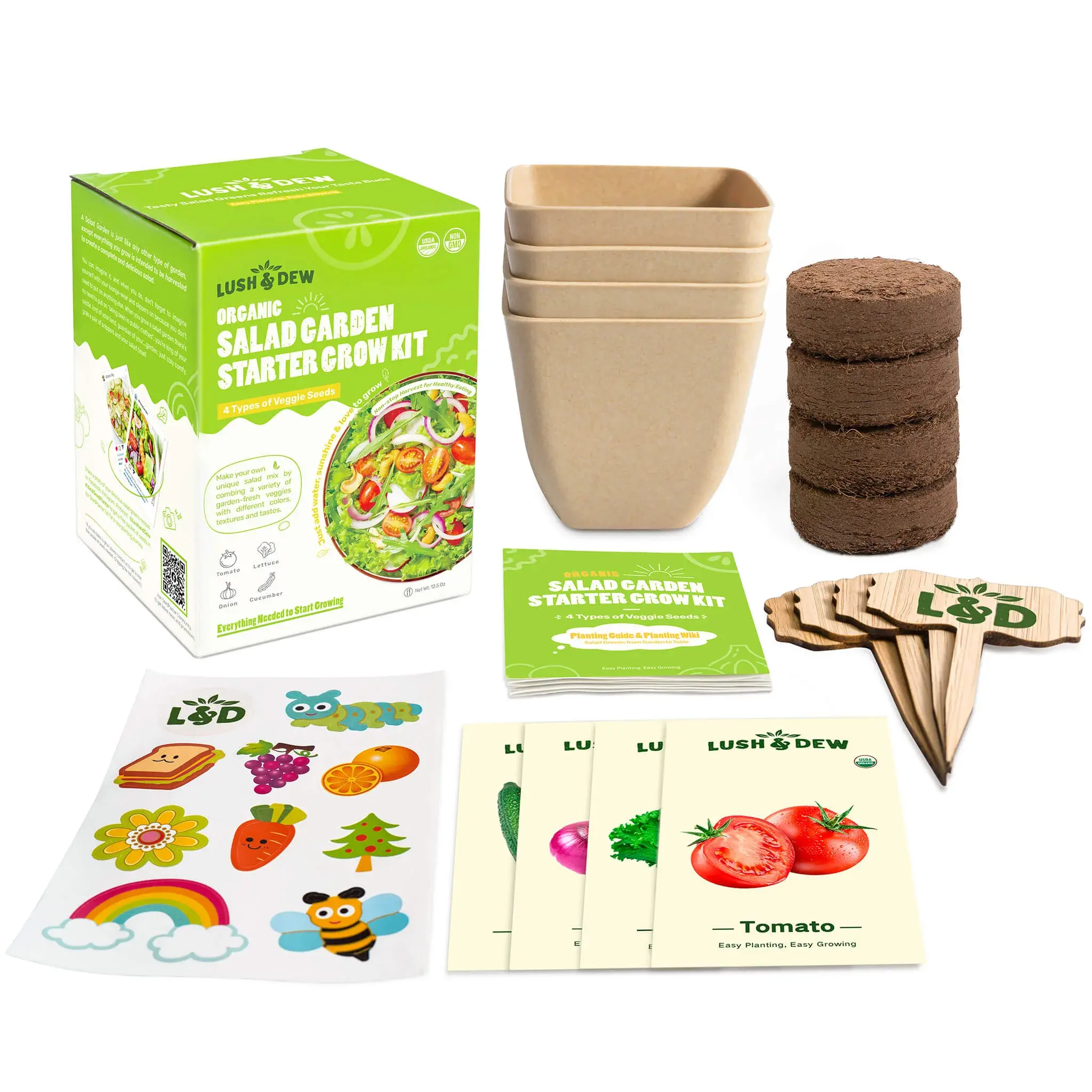 Fai il tuo kit per la coltivazione di giardinaggio mini orto orto cucina di stoccaggio di piante di erbe