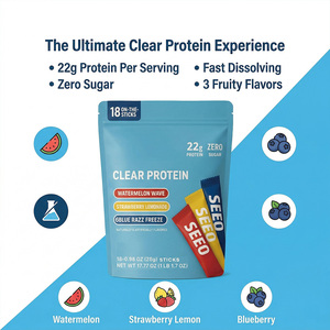 OEM Pure <span class=keywords><strong>Whey</strong></span> Isolate Stick Sin Gluten, 22g de Proteína, Nutrición Portátil para Senderismo - Product Image 4