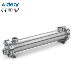 Échangeur de chaleur industriel à calandre et tubes Aidear pour refroidisseur d'huile hydraulique, climatisation de bateaux et yachts, condenseur d'eau de mer - Product Image 5