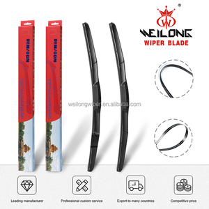 Balais d'essuie-<span class=keywords><strong>glace</strong></span> hybrides pour SUV et camionnettes 24"+20" pour pare-brise <span class=keywords><strong>avant</strong></span>, toutes saisons, neige et <span class=keywords><strong>glace</strong></span>, crochet en U et en J, 2 pièces - Product Image 1
