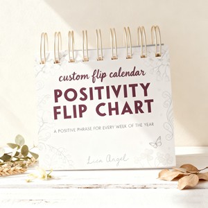 Escritorio de libros en espiral personalizado Inspiración <span class=keywords><strong>semanal</strong></span> Positividad Escritorio Flip Chart Afirmaciones Calendario Afirmación Caballete y calendarios - Product Image 1