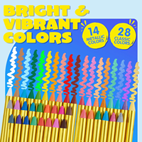 Crayons de peinture pour le visage et le corps XL Kit de peinture pour le visage Sûr Non toxique Minéral Pack ultime pour les fêtes Incluant 14 couleurs métalliques Enfants