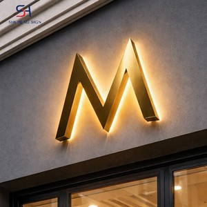 Nouvelle sortie : Lettres en acier inoxydable peintes or brillant pour bar, club, cinéma, théâtre, décoration de panneaux publicitaires extérieurs commerciaux - Product Image 3