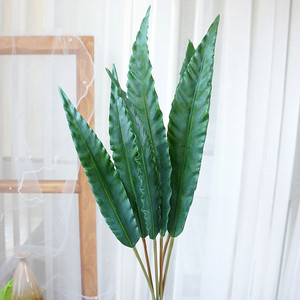 Haute 6 Branches Vert <span class=keywords><strong>Nid</strong></span> <span class=keywords><strong>D</strong></span>'oiseau Fougère Fleurs Artificielles Usine Directe En Gros pour La Maison Photographie Props <span class=keywords><strong>D</strong></span>écor Floral - Product Image 2