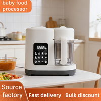 Babyvoedselmaker Stoomkoker Blender Combo Stoommandje Puree 300W Elektrisch Touch Panel Automatische Timer Voedselveilige Materialen OEM Prijs