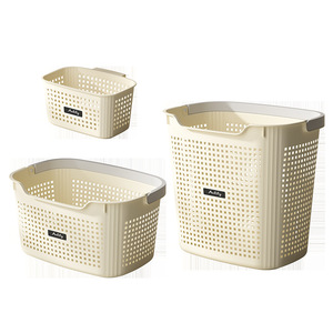 Cesto per Bucato Rettangolare Grande Capacità Multistrato con Manico in PP per <span class=keywords><strong>Bagno</strong></span>, <span class=keywords><strong>Lavanderia</strong></span>, Camera da Letto - Product Image 5