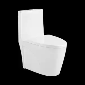 Bathroom siphon flushing wc set bowl two piece toilet