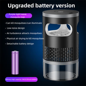 Portable Mosquito Killer <b>Lamp</b> Purple Light Bug Zapper Low Noise <b>USB</b> Powered Flying Insect Trap for Home Office - Product Image 1