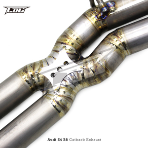 Système d'échappement complet BSK pour <span class=keywords><strong>Audi</strong></span> <span class=keywords><strong>S4</strong></span>/S5 <span class=keywords><strong>B8</strong></span> 3.0T 2013-2019 Sport Car SS304 Valve de vide de tuyau avant Silencieux Catback en titane - Product Image 3