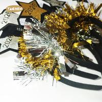 YACHEN 2026 Bandeau de fête du Nouvel An, diadème doré et argenté à paillettes étoilées, tendance, réutilisable, pour usage extérieur, adultes et filles