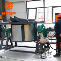 Four de fusion industriel en aluminium basculant 400-600 kg pour ligne de production de coulée continue de barres, fils et billettes en aluminium