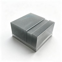 Dissipateur thermique compact en aluminium extrudé à ailettes verticales en forme de L pour onduleur solaire