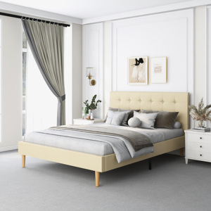 Kainice-Muebles modernos para dormitorio de hotel, de madera, tamaño <span class=keywords><strong>king</strong></span>, cama doble, cabeceros, camas queen, marco ajustable, base de cama Nórdica - Product Image 3