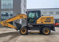 Excavadora de Ruedas XE155WGA de 14 Toneladas con Martillo Hidráulico y Acoplador Rápido para Construcción, Movimiento de Tierras e Ingeniería Municipal
