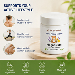 Crème corporelle à l'extrait de plantes naturelles avec logo personnalisé, texture douce, soin confortable de la peau, crème nourrissante pour soulager les nerfs - Product Image 3