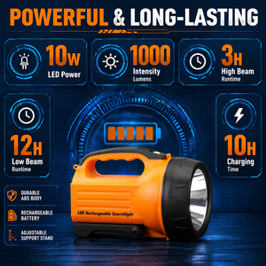 Linterna LED Súper Brillante con Alcance de 1500M para Caza, Pesca y Uso Táctico con Monitor Digital de Batería y Láser Blanco - Product Image 5