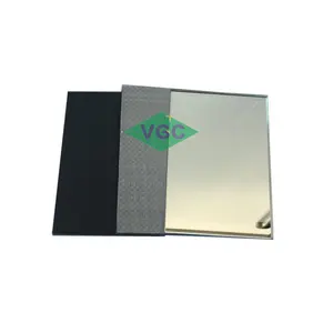 VGC 6MM毫米自粘镜防溅编织/乙烯基背面安全银镜 (透明/超透明/有色)