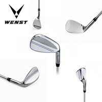 2025 OEM meilleur club de golf forgé Wedge droitier personnalisable argent PVD placage poignée en caoutchouc comprend sac couvre-chef accessoires