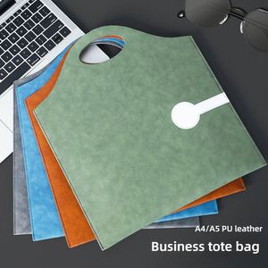 Portafolios de Cuero para Negocios, Portafolios A4, Maletín Portátil, Bolsa de Almacenamiento para Contratos, con Logotipo Personalizable - Product Image 2