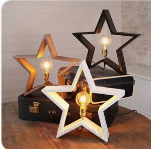 JUNJI Cá Nhân Trang Trí Nội Thất Bằng Gỗ Hình Ngôi Sao Kệ Trang Trí Nội Thất Kệ Gỗ Treo Tường - Product Image 6