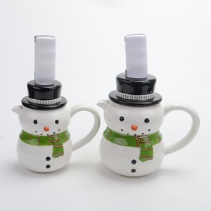 Olla para Chocolate Caliente de Dolomita con Mezclador, Muñeco de Nieve de Cerámica que Prepara Chocolate Caliente Tradicional, Máquina para Hacer Chocolate Caliente de Cerámica - Product Image 4