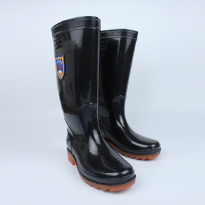 Botas de Lluvia de Caña Alta para Hombre, Impermeables, de Goma, para Trabajo, Minería, Antideslizantes, Color Sólido, Tacón Bajo, Negro 902 - Product Image 3