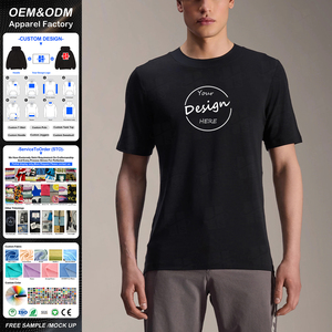 เสื้อยืดคอกลมผ้าฝ้ายเมอริโนน้ำหนักเบาสำหรับผู้ชายทรงปกติคุณภาพสูงขายส่ง OEM พร้อมบริการสกรีนโลโก้ตามแบบ - Product Image 1