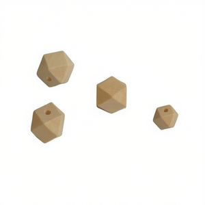 Perline Ottagonali in Legno Ilan 25mm per Creazione di Abbigliamento - Product Image 2
