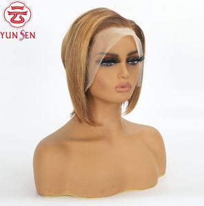 <span class=keywords><strong>ผม</strong></span>แท้ 100% แบบเวอร์จิ้น 13x4 ลูกไม้รอบด้าน <span class=keywords><strong>ทรง</strong></span>บ๊อบ<span class=keywords><strong>สั้น</strong></span>ตรง  แบบเต็มศีรษะ - Product Image 5