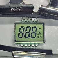 Module LCD TN personnalisé de 3,5 pouces avec capteur de CO, affichage à code segmenté, alarme monoxyde de carbone avec direction de visualisation à 6 heures