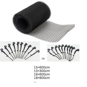 Protection de gouttière en maille plastique facile à installer, filtre anti-feuilles, grille de drainage au sol - Product Image 5