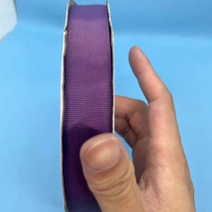 Ruban gros-grain en polyester violet foncé, vente en gros, rouleau de 100 yards, ruban gros-grain durable pour festival - Product Image 4
