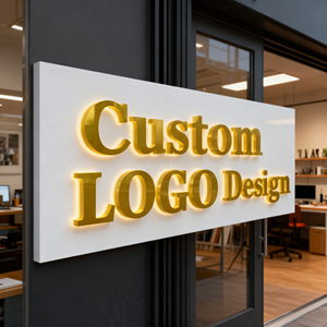 Enseigne commerciale personnalisée en lettres 3D avec éclairage pour mur, signalétique lumineuse, lettres en relief 3D rétroéclairées par LED, logo en lettres en relief 3D - Product Image 3