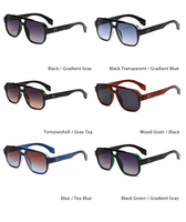 Lunettes de soleil pilote à double pont tendance, style rétro décontracté, monture carrée pour hommes et femmes