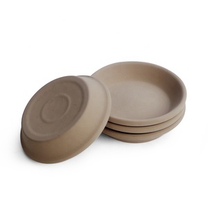 Pot d'intérieur créatif en terre cuite de 4 pouces, pot de fleur d'orchidée émaillée en argile, pot succulent de couleur grise avec plateau d'intérieur, offre spéciale - Product Image 6