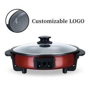 Sartén personalizada ETL CE CB GS, sartén antiadherente eléctrica de aluminio para parrilla, sartén eléctrica para <span class=keywords><strong>Pizza</strong></span> - Product Image 5