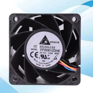 Высокоскоростной серверный вентилятор Delta PFR0612DHE 12V 2.40A 6038, 4-проводной, на шарикоподшипниках, пластиковый, для отдельно стоящих серверов, ODM - Product Image 1