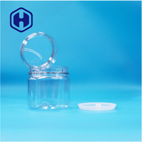 Pot en plastique transparent carré en PET sans BPA, étanche, avec couvercle à vis, qualité alimentaire, pour aliments, bonbons, collations, biscuits, vente en gros
