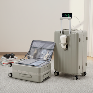 Maleta de Viaje 2026 Nueva de Alta Calidad, 26 Pulgadas, Gran Capacidad, Puerto USB, Unisex, con Portavasos, Gancho y Soporte para Teléfono - Product Image 1