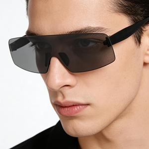 Gafas de <span class=keywords><strong>Sol</strong></span> de Una Pieza Ultraligeras con Protección UV400, Espejo de Alta Gama para Hombres y Mujeres, Deportes al Aire Libre, Tubos de Cuarzo - Product Image 2