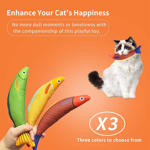 Divertido <span class=keywords><strong>Catnip</strong></span> <span class=keywords><strong>Fish</strong></span> <span class=keywords><strong>Toy</strong></span> Stick Masticar de larga duración para el disfrute de las mascotas Alivia el aburrimiento de los gatos - Product Image 2