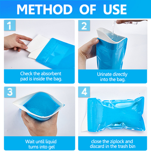 Descartável Adulto Crianças Car Plastic Urina <span class=keywords><strong>Bag</strong></span> Emergência Outdoor Portable Pee Toilet Bags para Viagem - Product Image 5