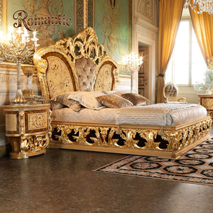 Letto King Size <span class=keywords><strong>in</strong></span> <span class=keywords><strong>Legno</strong></span> Intarsiato Fatto a Mano, Stile Francese di Lusso, con Contenitore, Ecologico e Confortevole, Popolare - Product Image 6