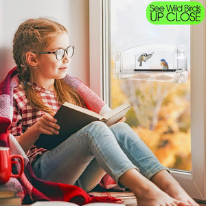 Bán buôn Thông tư cửa sổ <span class=keywords><strong>Bird</strong></span> <span class=keywords><strong>Feeder</strong></span> nhà có thể tháo rời khay acrylic <span class=keywords><strong>Bird</strong></span> <span class=keywords><strong>Feeder</strong></span> độc quyền cửa sổ <span class=keywords><strong>Bird</strong></span> feeders - Product Image 5