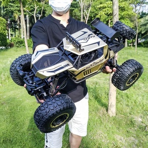 Voitures RC rechargeables <span class=keywords><strong>2</strong></span>,4 GHz 4x4, Monster Trucks électriques tout-terrain télécommandés, jouets en métal pour enfants, cadeaux - Product Image 2